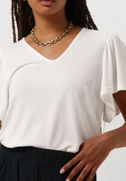 gebroken wit minus top rianne v-neck t-shirt