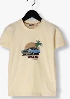 gebroken wit moodstreet t-shirt t-shirt lewis miami