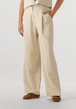 gebroken wit msch copenhagen wijde broek mschrosina michelle hw pants