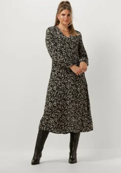 gebroken wit msch copenhagen midi jurk mschrhian dress aop