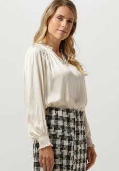 gebroken wit neo noir blouses lucie satin blouse