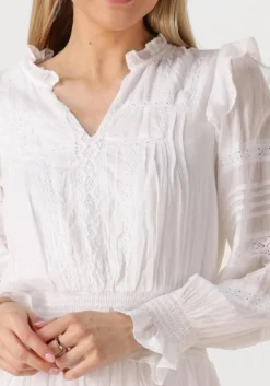 gebroken wit neo noir mini jurk aran s voile dress