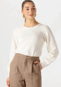 gebroken wit neo noir trui dito solid knit blouse