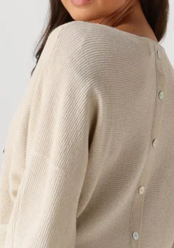 gebroken wit nukus top batwing pullover lurex