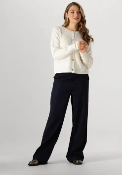 gebroken wit nukus vest marlin cardigan boucle