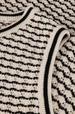 gebroken wit object top objester re pattern tank top div