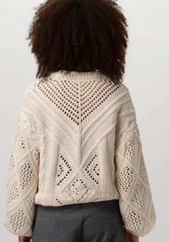 gebroken wit object trui objdede knit l/s oz pullover