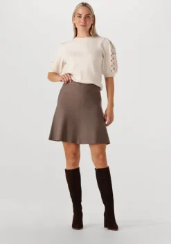 gebroken wit object trui objyuki s/s re knit pullover 140