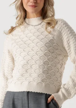 gebroken wit object trui objsida knit l/s re pullover