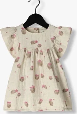 gebroken wit play up jurken printed woven dress