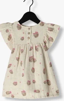 gebroken wit play up jurken printed woven dress