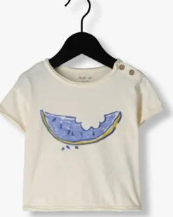 gebroken wit play up t-shirt jersey anti-uv t-shirt