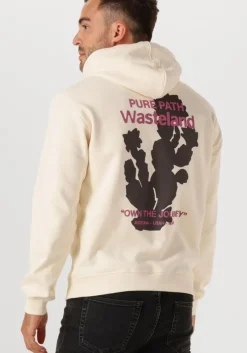 gebroken wit pure path sweater loose fit hoodie ls sweaters