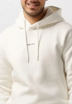 gebroken wit pure path sweater essential logo hoodie