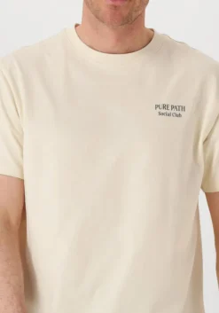 gebroken wit pure path t-shirt regular fit crewneck ss t-shirts