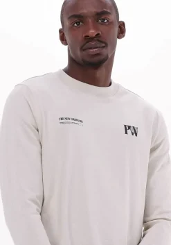 gebroken wit purewhite longsleeves crewneck jersey long sleeve with graphic prints