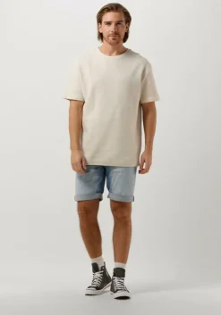 gebroken wit purewhite t-shirt tshirt with waffle structure