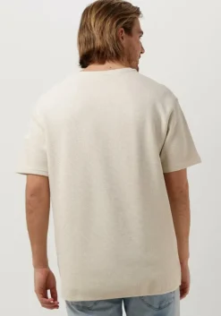 gebroken wit purewhite t-shirt tshirt with waffle structure