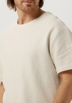 gebroken wit purewhite t-shirt tshirt with waffle structure