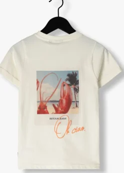 gebroken wit retour t-shirt damon