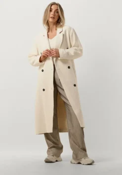 gebroken wit ruby tuesday mantel may longdouble breasted coat