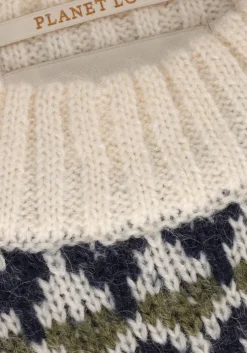 gebroken wit scotch & soda trui fair isle knitted cable pullover