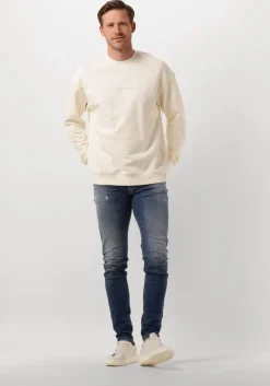 gebroken wit scotch & soda sweater logo front chest sweatshirt