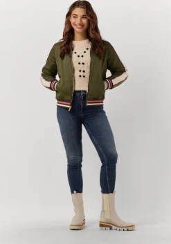 gebroken wit scotch & soda trui stitch and bobble placement wool blend pullover