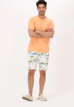 gebroken wit scotch & soda korte broek fave printed pima cotton shortk