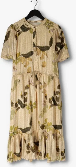 gebroken wit second female midi jurk brezza dress