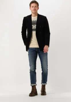 gebroken wit selected homme trui claus ls knit crew neck