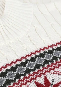 gebroken wit selected homme coltrui slhflake ls knit cable high ne