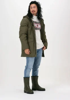 gebroken wit selected homme coltrui slhflake ls knit cable high ne