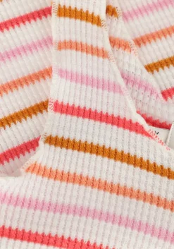 gebroken wit sproet & sprout top cropped singlet waffle stripes