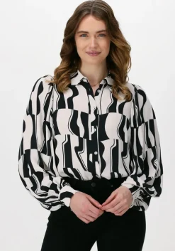 gebroken wit summum blouses blouse graphic two tone