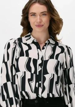 gebroken wit summum blouses blouse graphic two tone