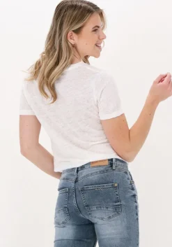 gebroken wit summum t-shirt tee logo artwork linen jersey