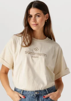 gebroken wit summum t-shirt boxy artwork tee
