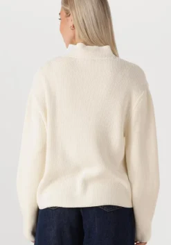 gebroken wit tommy jeans sweater tjw mockneck badge sweater