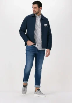 gebroken wit tommy jeans casual overhemd tjm casual stripe shirt