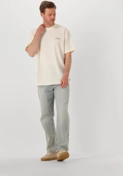 gebroken wit woodbird t-shirt wbbaine waffel tee