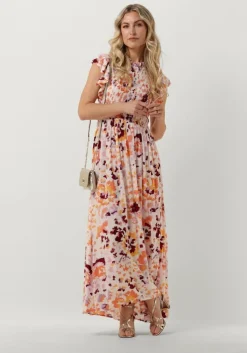 gebroken wit y.a.s. maxi jurk yastiera ss long dress