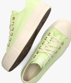 gele converse lage sneakers chuck taylor all star lift ox