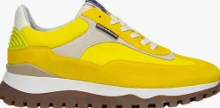 gele floris van bommel lage sneakers sfm-10219 de grommer