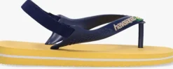 gele havaianas teenslippers baby brasil logo ii