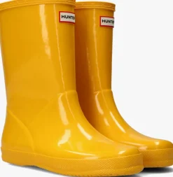 gele hunter regenlaarzen kids first classic gloss