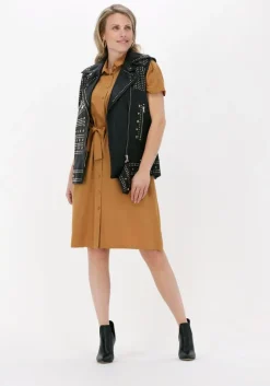 gele knit-ted mini jurk catoo