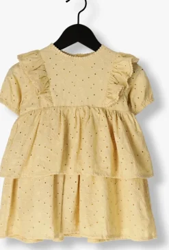 gele lil' atelier mini jurk nmffabioli ss loose dress lil