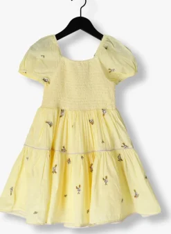 gele marmar copenhagen midi jurk dyman