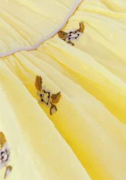 gele marmar copenhagen midi jurk dyman